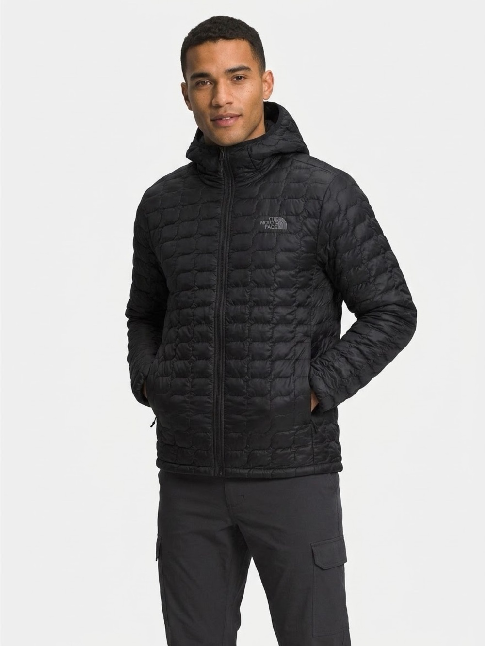 The North Face ThermoBall Full Zip Hooded Jacket Black Men’s Medium